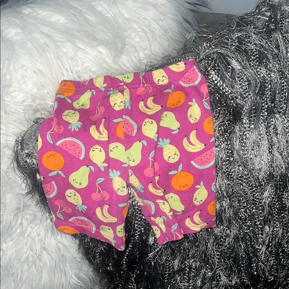 Colorful Fruit Print Shorts